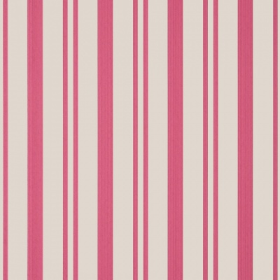 Thibaut Maggie Stripe Wallpaper in Raspberry
